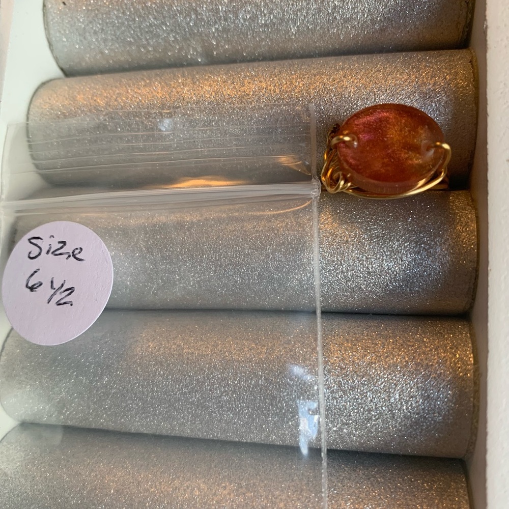 Red stone ring